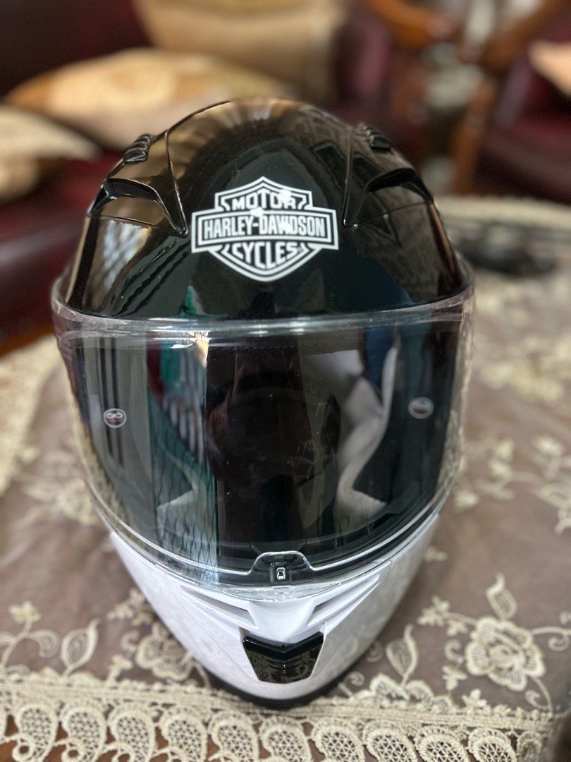 Helm harley davidson full face helmet, Aksesoris Mobil di Carousell