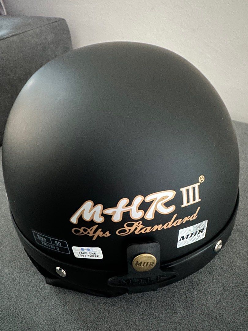 Helmet half MHR brand new, Motorcycles, Motorcycle Apparel on Carousell