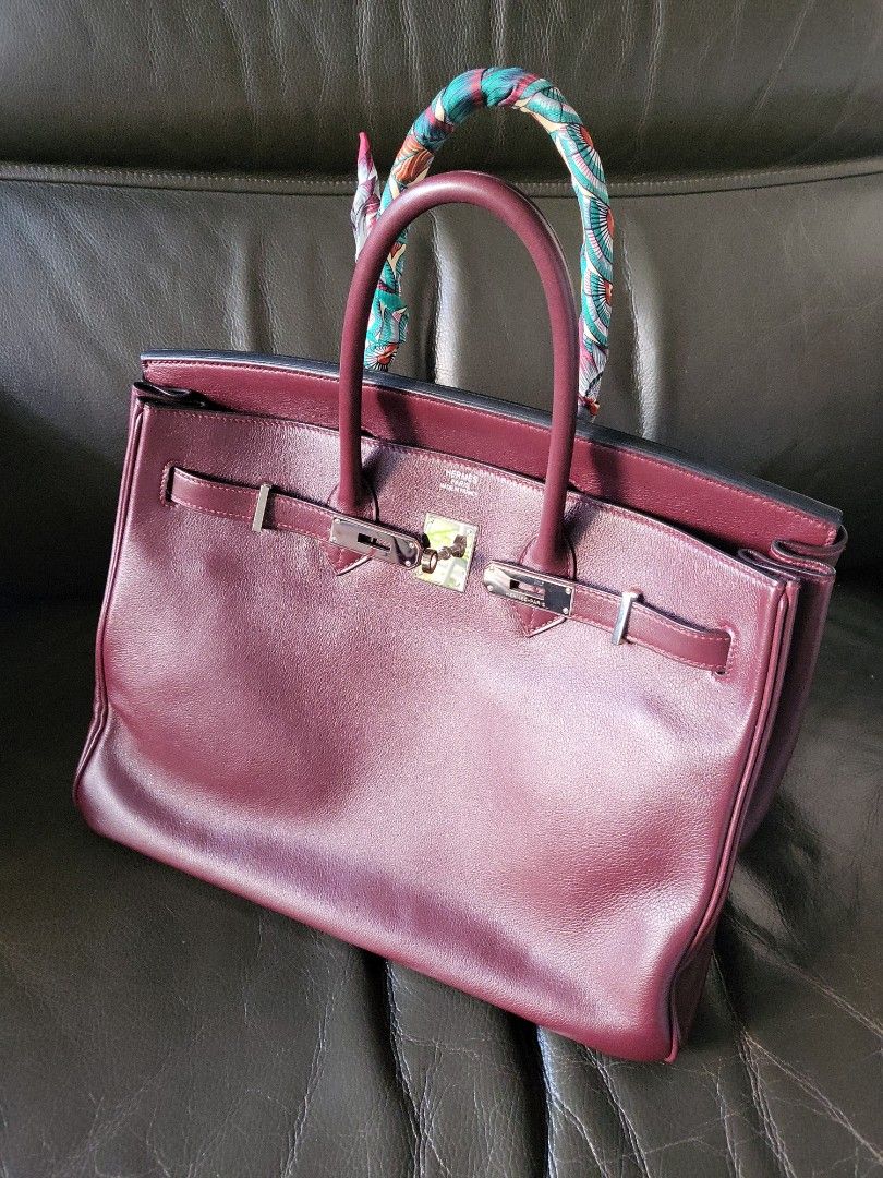 Hermes Birkin 25 Anemone Swift, Luxury, Bags & Wallets on Carousell