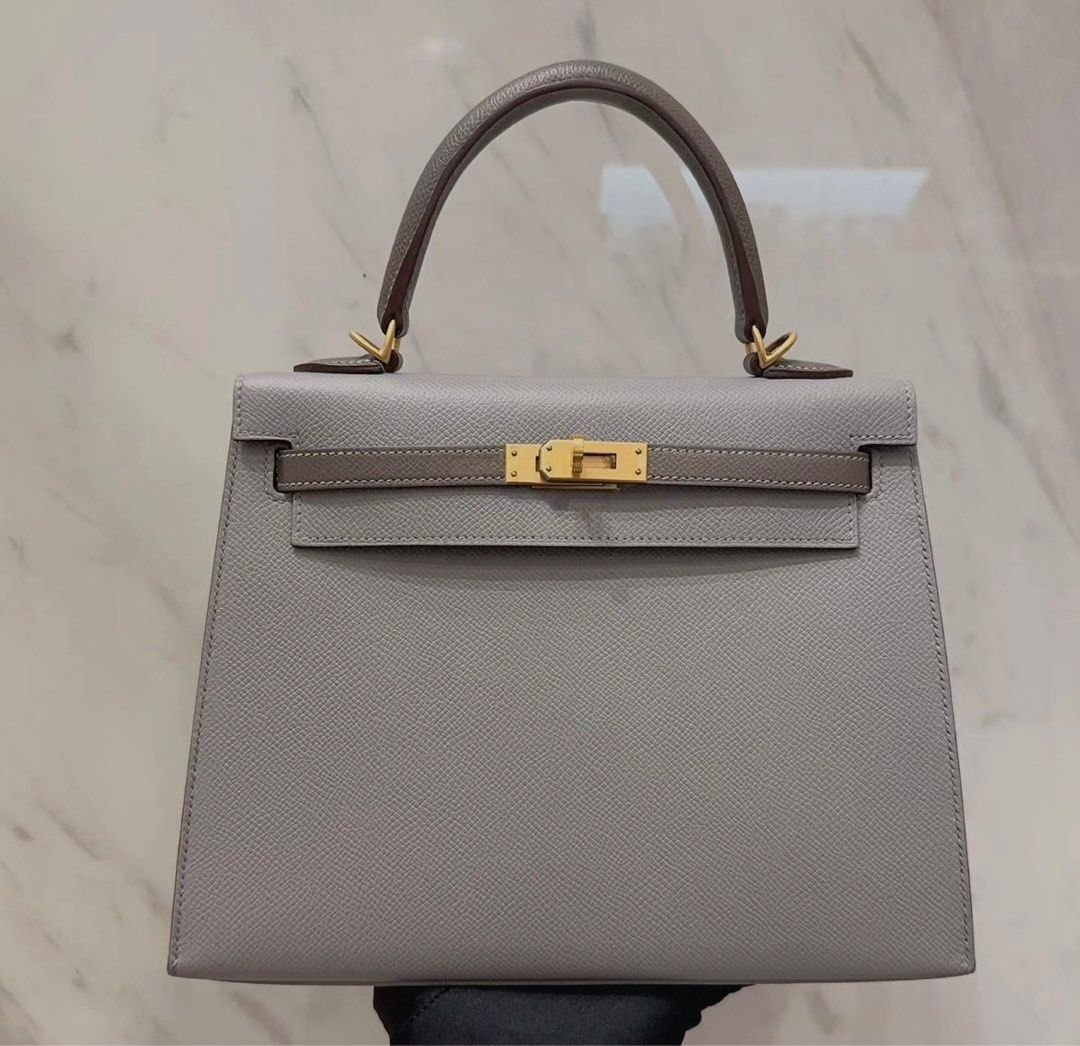 Hermes Kelly 28 - HSS Gris Mouette, Luxury, Bags & Wallets on