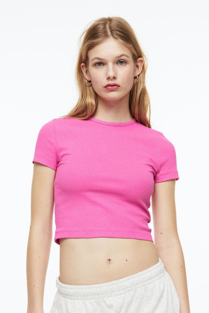 H&m ribbed crop outlet top