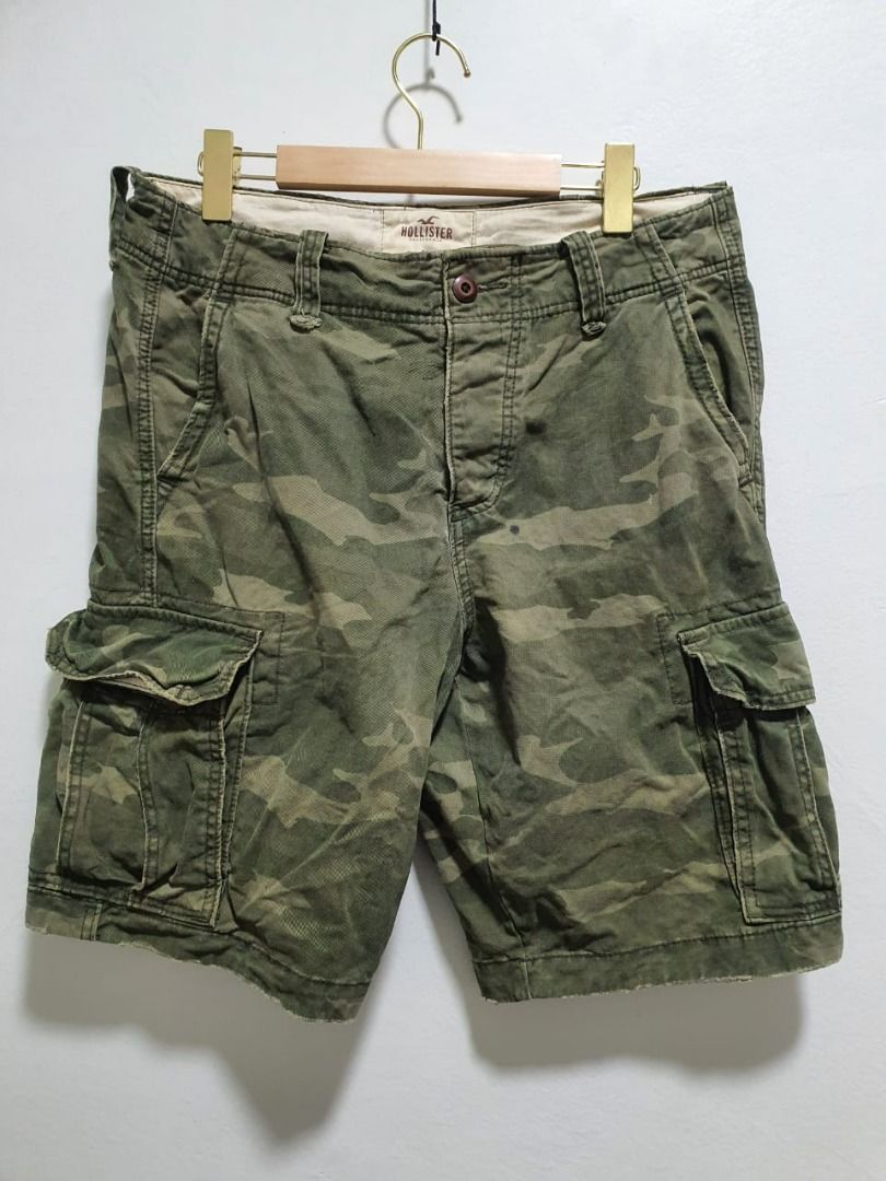 hollister camo cargo shorts