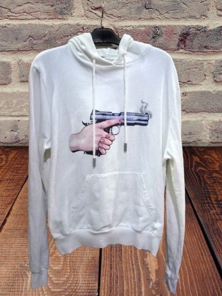 Off white gun hoodie online