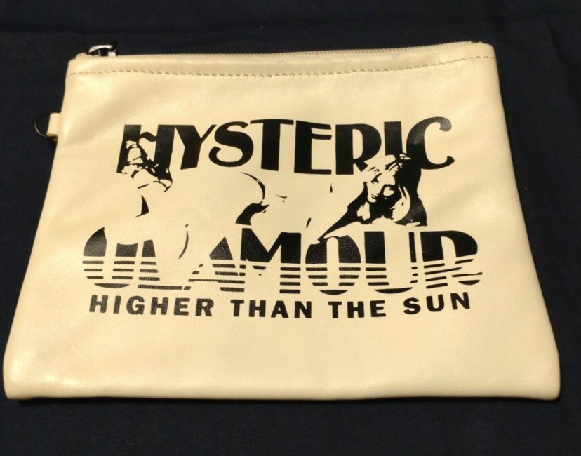 HYSTERIC GLAMOUR 真皮化妝袋, 女裝, 手袋及銀包, 多用途袋- Carousell