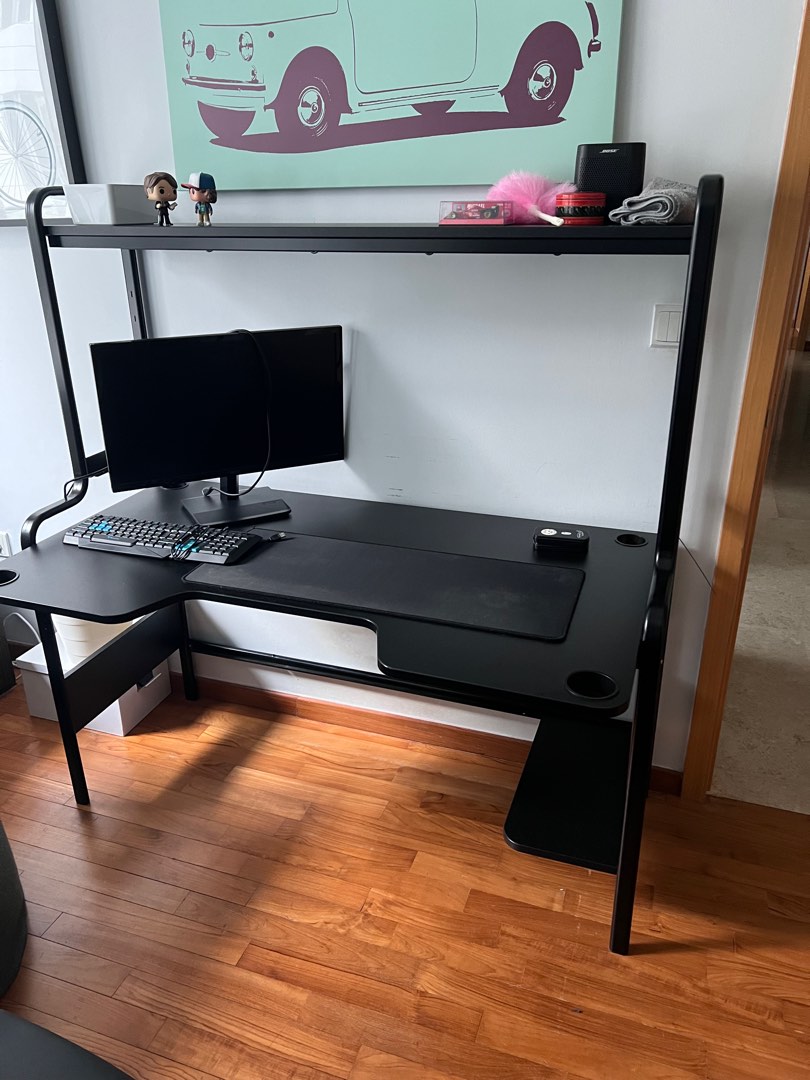 Ikea gaming desk, Furniture & Home Living, Furniture, Tables & Sets on
