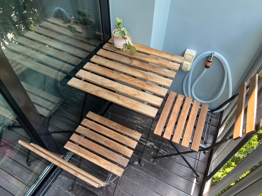 Ikea Tarno Outdoor Table and Chair Set, Furniture & Home Living
