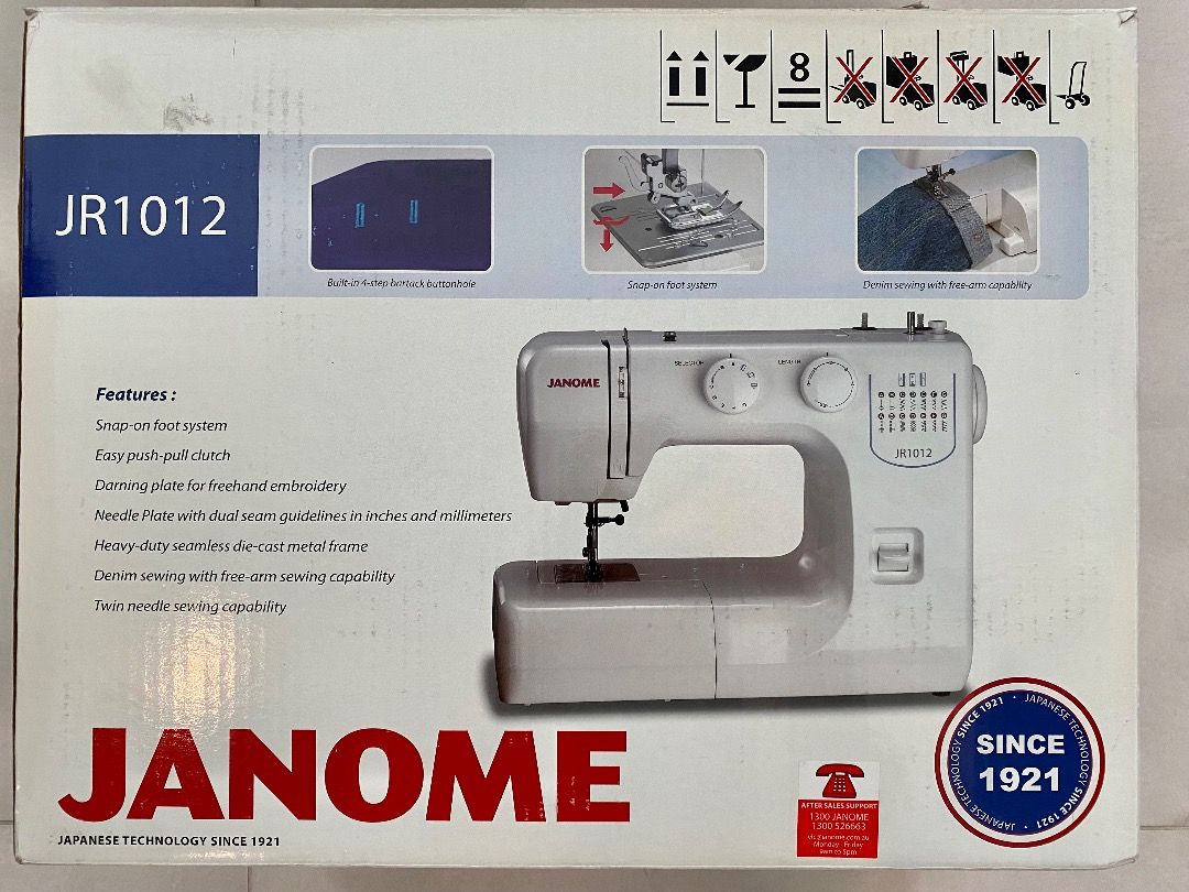 JANOME sewing machine JR1012, Hobbies & Toys, Stationery & Craft, Craft