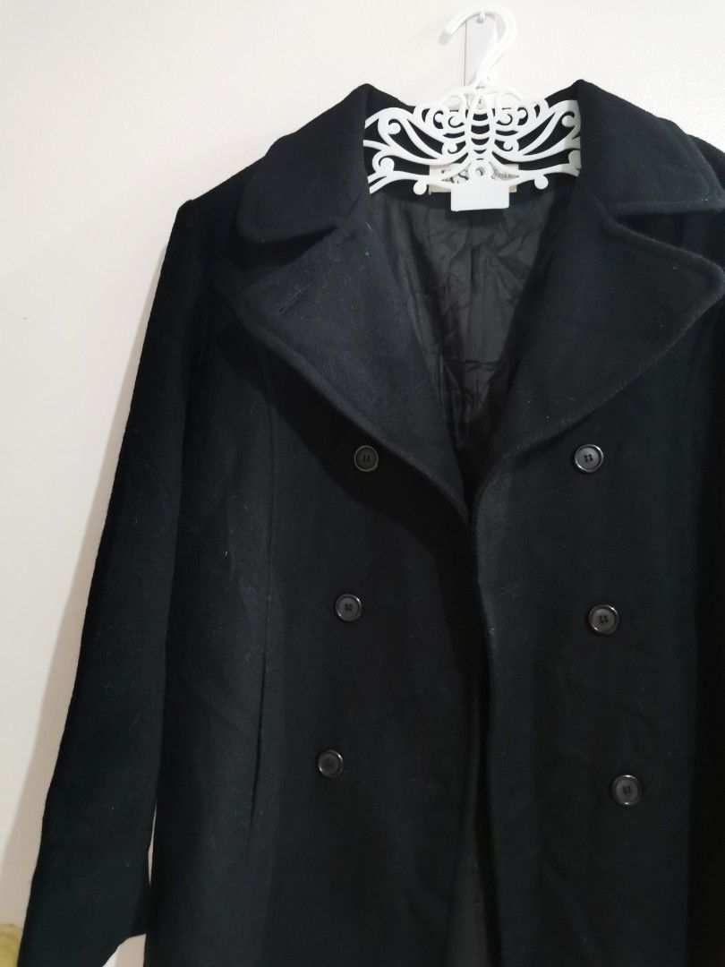 Jason Kole Black Black Peacoat Women s Fashion Coats Jackets