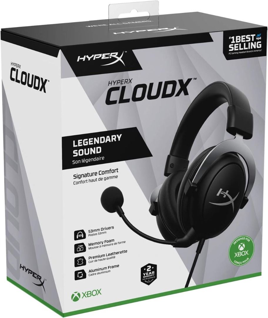 JE BNIB HYPERX CLOUDX LEGENDARY COMFORT GAMING HEADSET PROMO 2 SET
