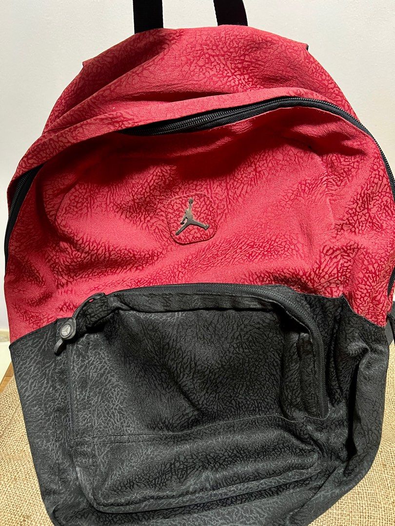 Jordan backpack red and black shop