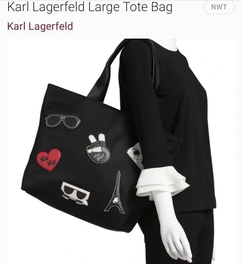 Karl Lagerfeld Tote Bag, Women's Fashion, Bags & Wallets, Tote Bags on