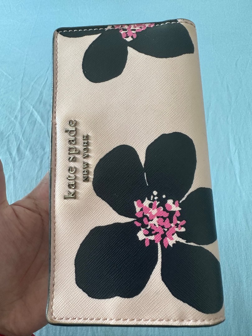 Kate spade cameron grand sales flora medium bifold wallet