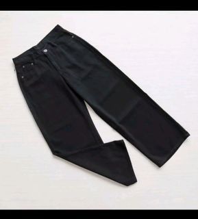 Kulot jeans shakila warna hitam ukuran no 28