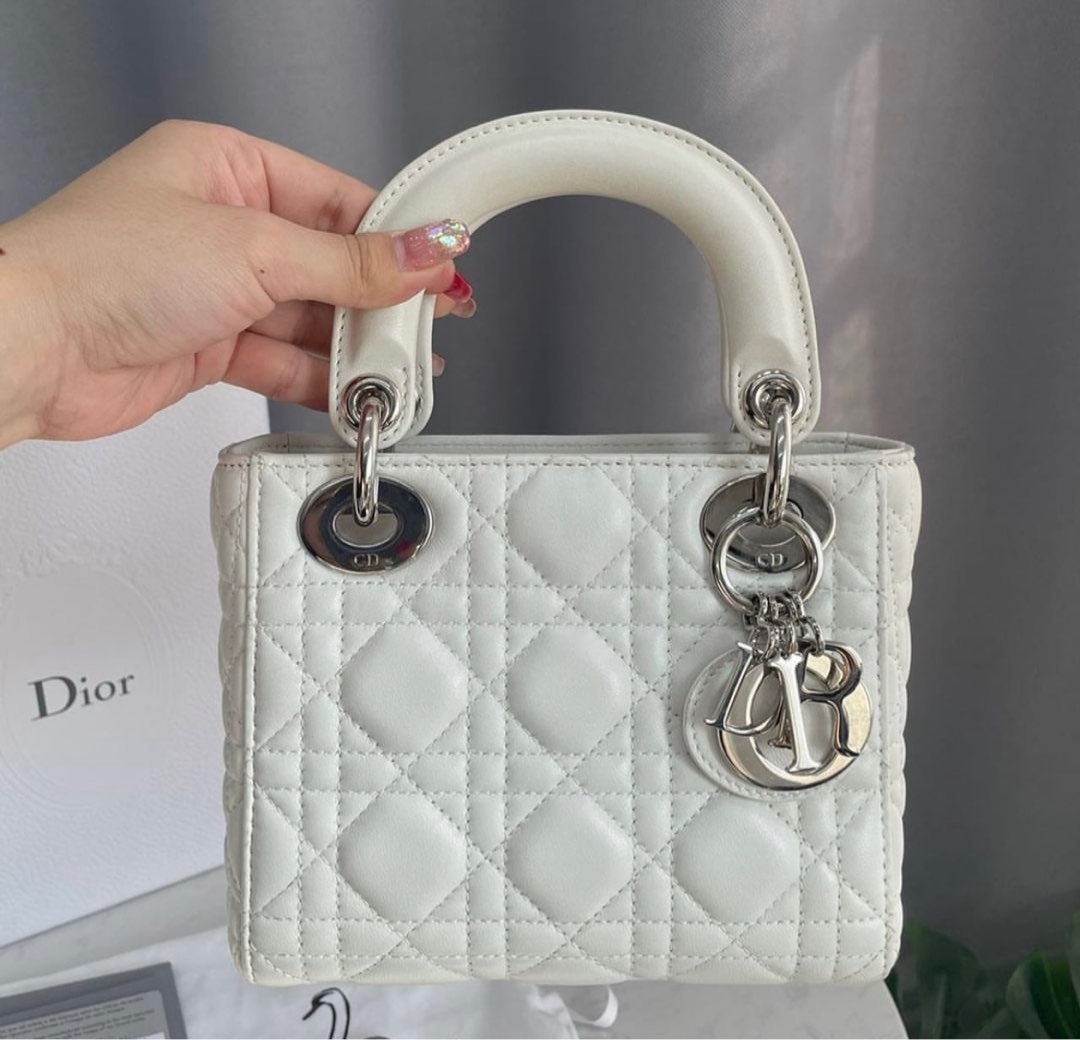 White mini lady hotsell dior