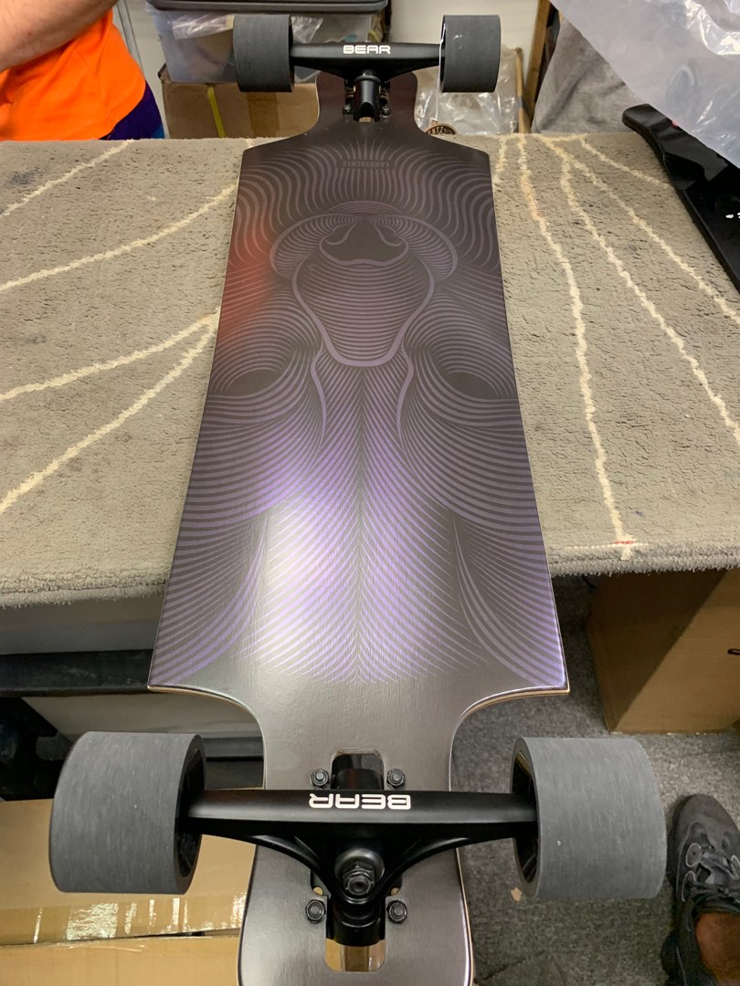 Landyachtz Drop Hammer Night Fox Longboard, Sports Equipment, Sports