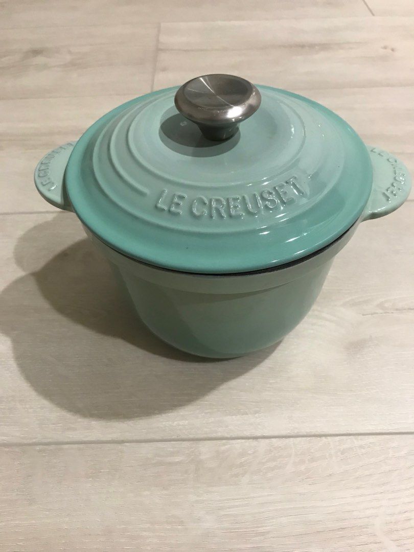 LE CREUSET 萬用窈窕琺瑯鑄鐵鍋18(薄荷綠鋼頭)