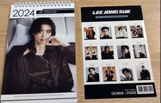 Lee Jong-Suk 2024 Photo Desk Calendar+ Sticker MBC Big Mouth Kpop Kstar