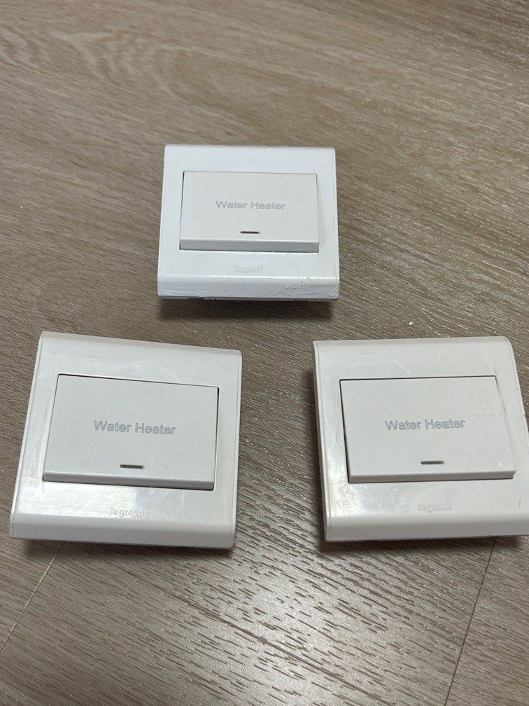 Legrand water heater switch, TV & Home Appliances, Electrical, Adaptors