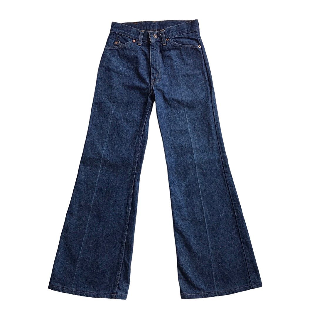 Levi s Strauss Lot 522 Vintage 1970s Orange Tab Bootcut Denim