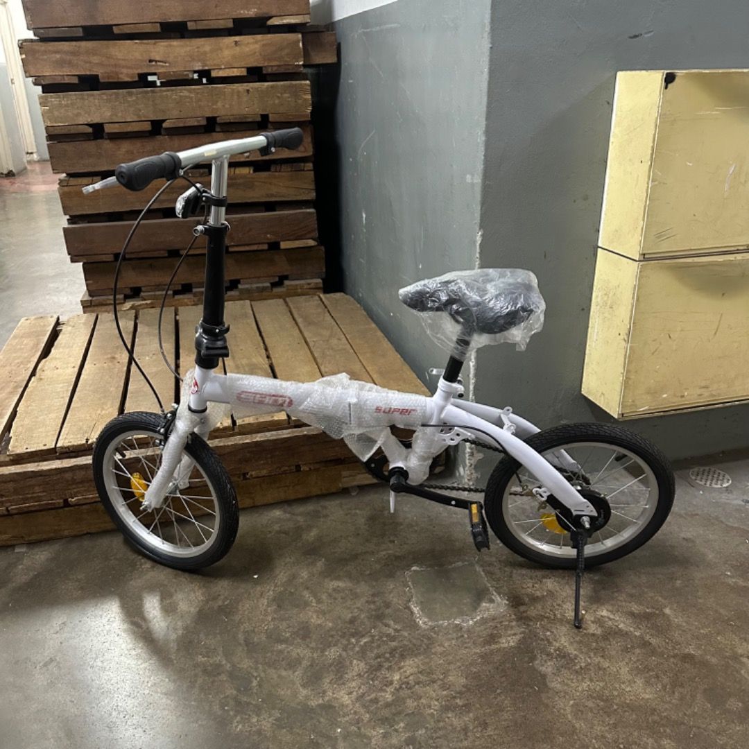 light weight Bi fold folding adult bicycle foldie folding bike 16