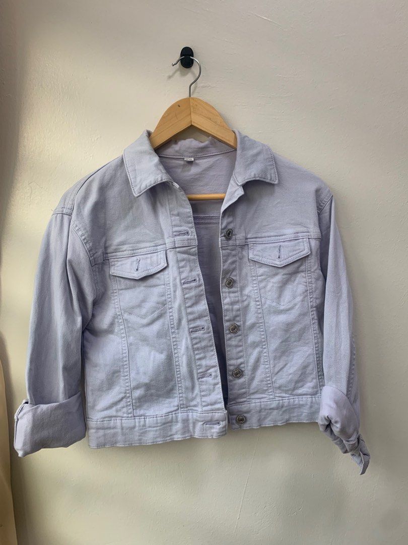 Lilac denim sale jacket