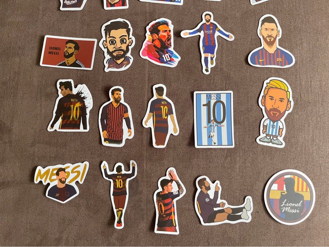 Lionel Messi GOAT Cute Assorted Stickers, Hobbies & Toys, Stationery ...
