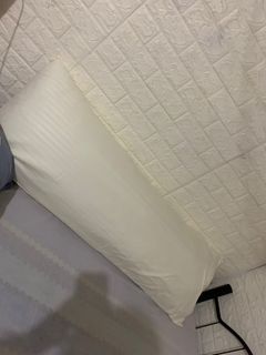 Long pillow with free cover