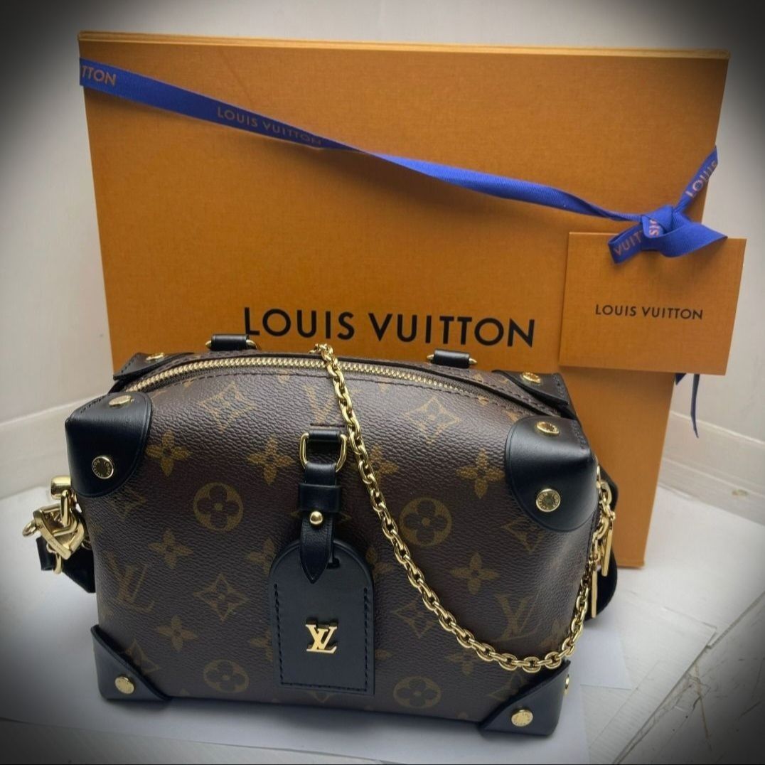 Louis Vuitton LV Petite Malle Souple Crossbody Bag, Luxury, Bags & Wallets  on Carousell