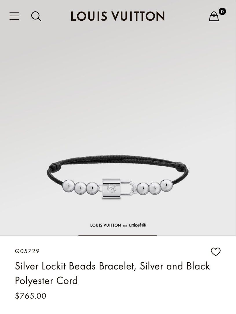 Pulseira Louis Vuitton Silver Lockit