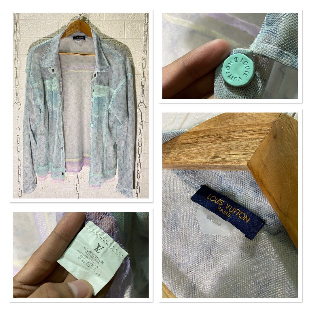 Louis Vuitton Multicolor Tulle monogram denim jacket