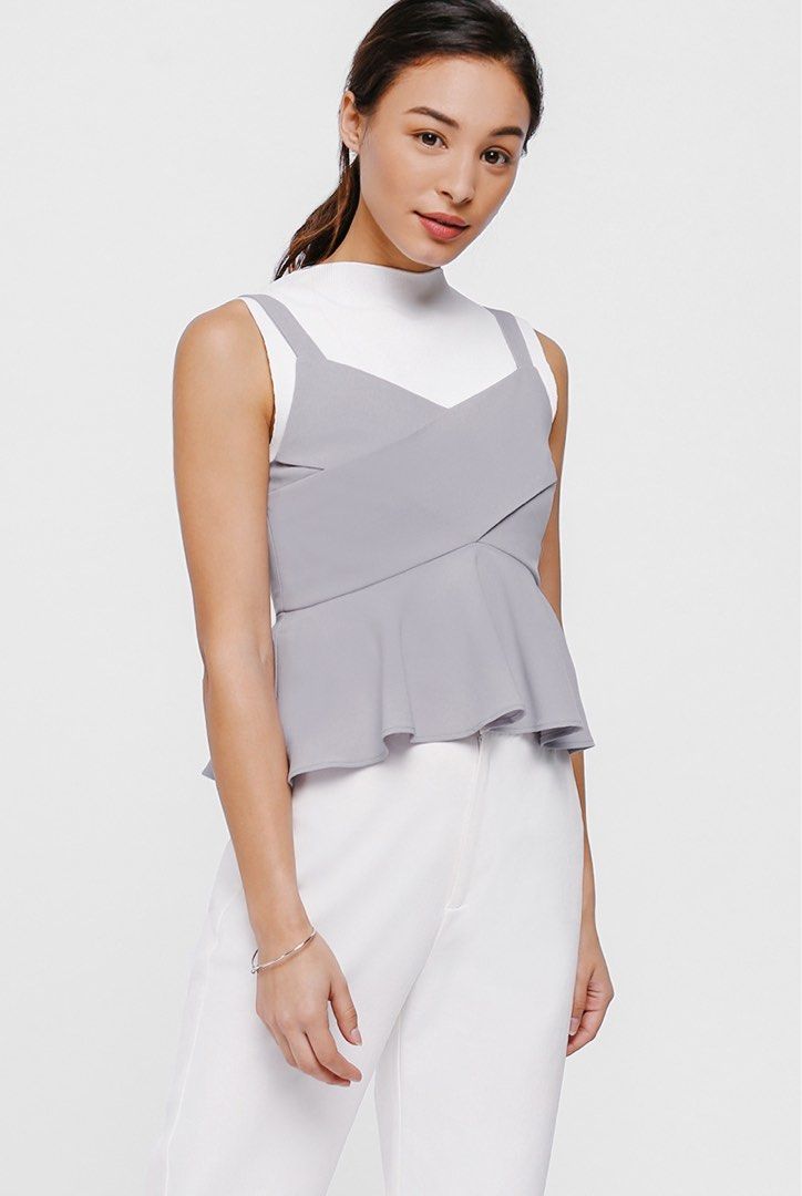 Love bonito peplum top store