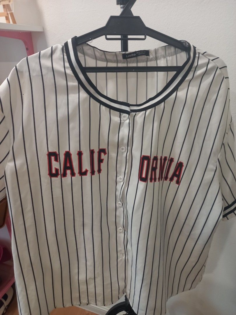 Lovito baseball shirt Women s Fashion Tops Other Tops on Carousell