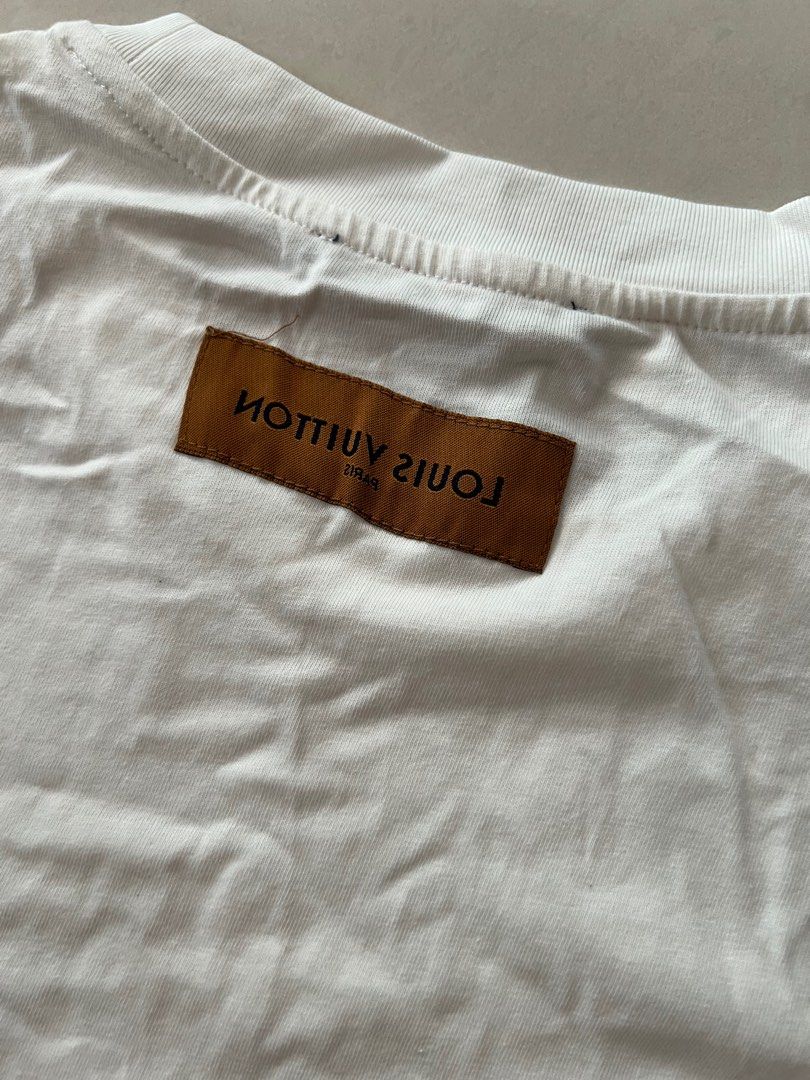Louis Vuitton Hybrid Cotton T-Shirt Milk White. Size 3L