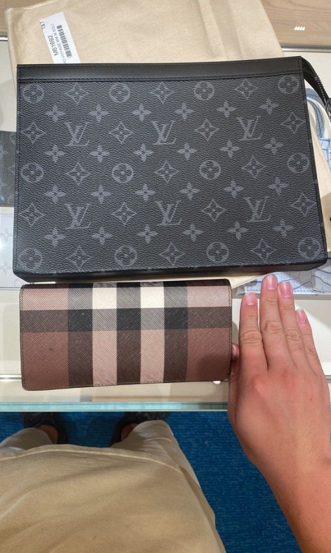 LV Louis Vuitton Pochette Voyage MM / Clutch Bag Men, Luxury, Bags &  Wallets on Carousell