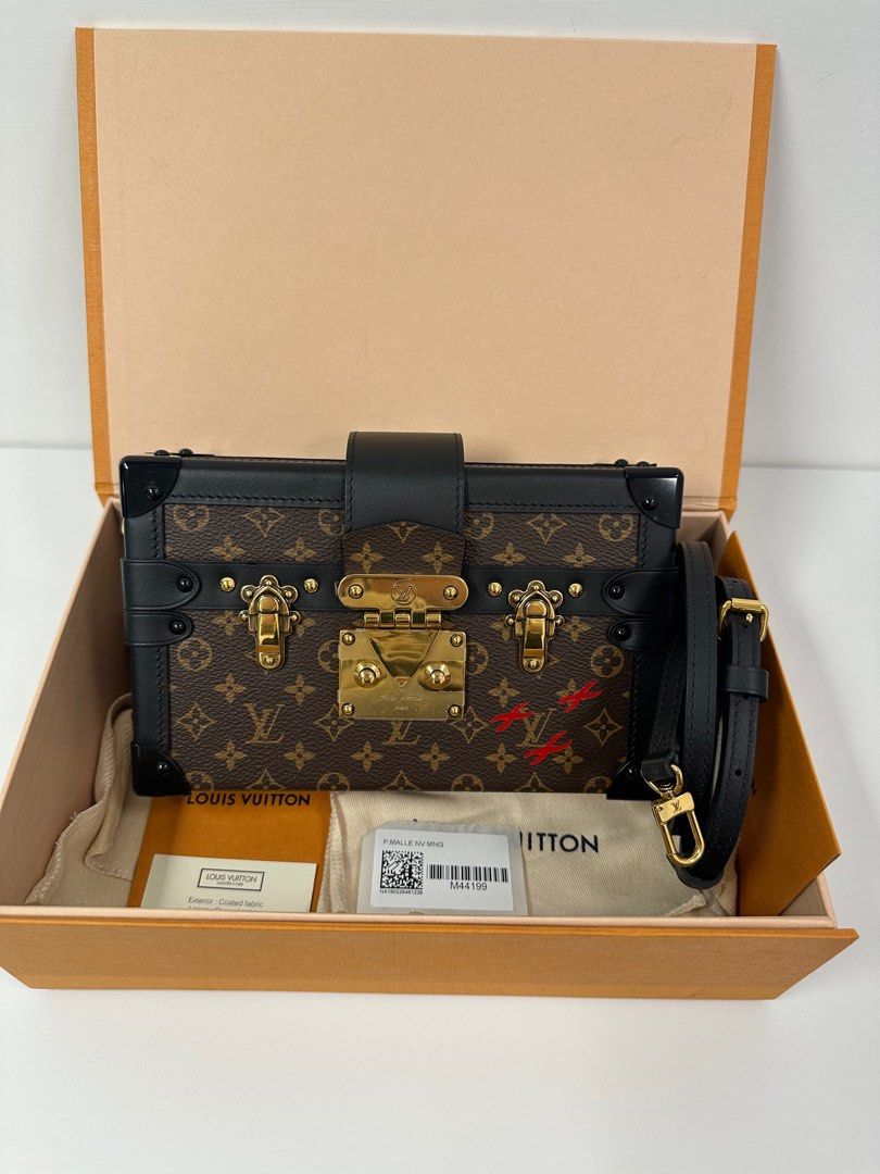 Louis Vuitton lv petite mella clutch box bag original leather