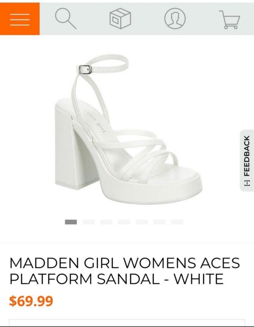 madden girl white heels