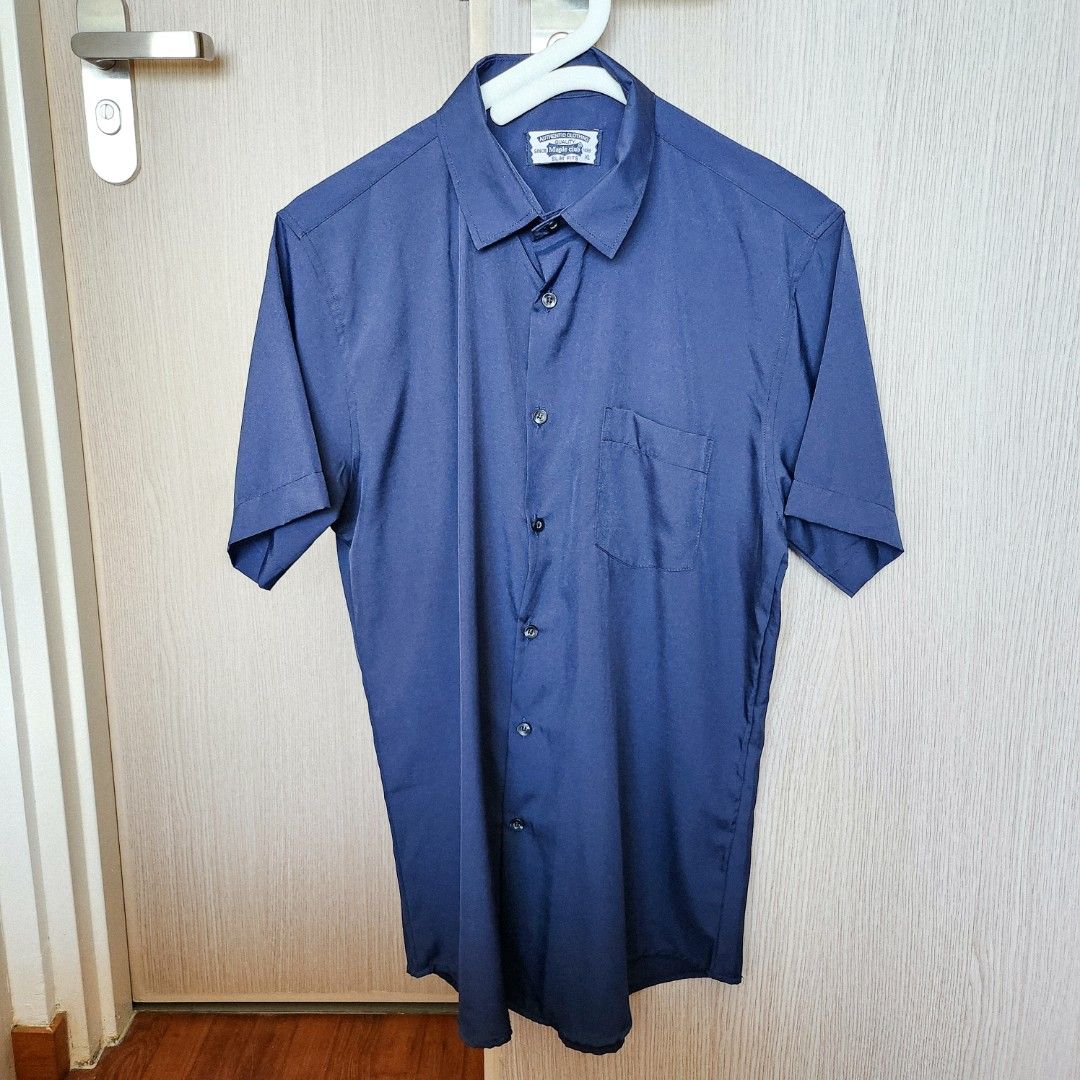 Mens fitted short sleeve button down shirts cheap