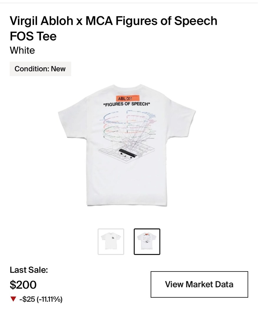 Mca virgil hotsell abloh tee