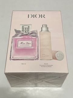Miss Dior Blooming Bouquet Gift Set 100ml Edt Perfume  + 10ml Refillable Atomiser