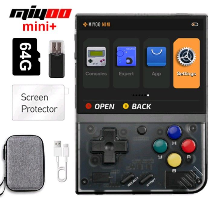 Miyoo Mini Plus Portable Game Console, with WiFi and Pre-installed