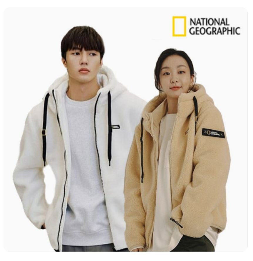 National Geographic Men fleece jacket women fleece hood jacket Male Winter nationalgeographic Men s Kostoni fleece puffy hood full zip up SUGAR SWIZZLE between season early winter fleece N224MFJ110 N2...
