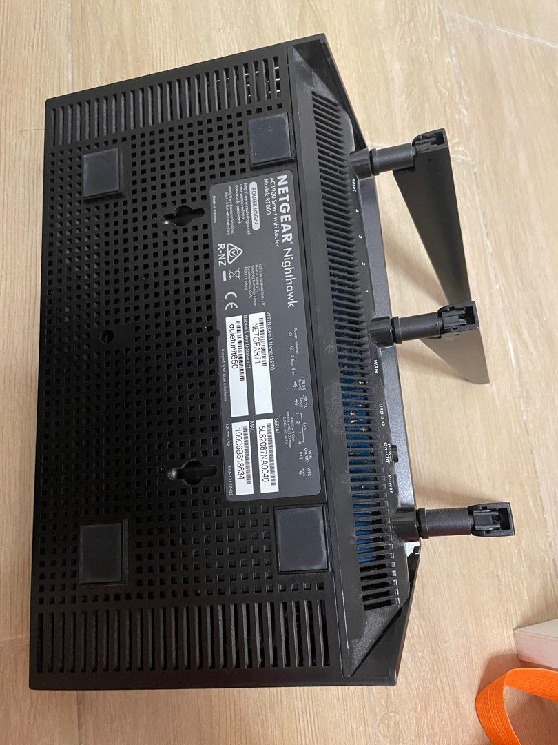 Nighthawk R7000 Model NETGEAR Nighthawk AC1900 Smart Wifi Router Model:R7000, 電腦&科技, 電腦周邊及配件 ...