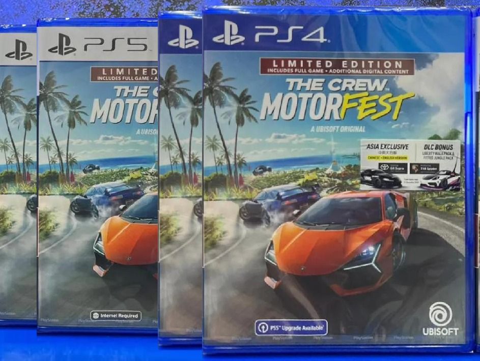 NEW AND SEALED PS4 / PS5 Racing Game The Crew Motorfest 飆酷車神