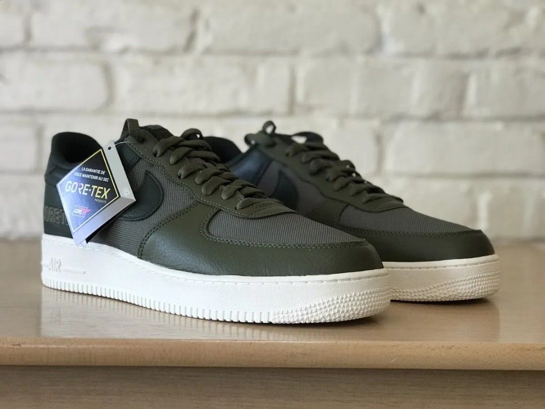 Nike Air Force 1 Gore-tex Medium Olive Green (Category: Casual Shoes) located in Quezon City. Submitted by onsesam (Listing ID 1255095551, Image 3). Description: Nike Air Force 1 Gore-tex Medium Olive Green From USA, no box Size 6 Mens.