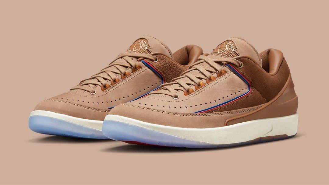Nike Air Jordan 2 Retro Low x Two 18 Rocky Tan Men US 10.5 UK