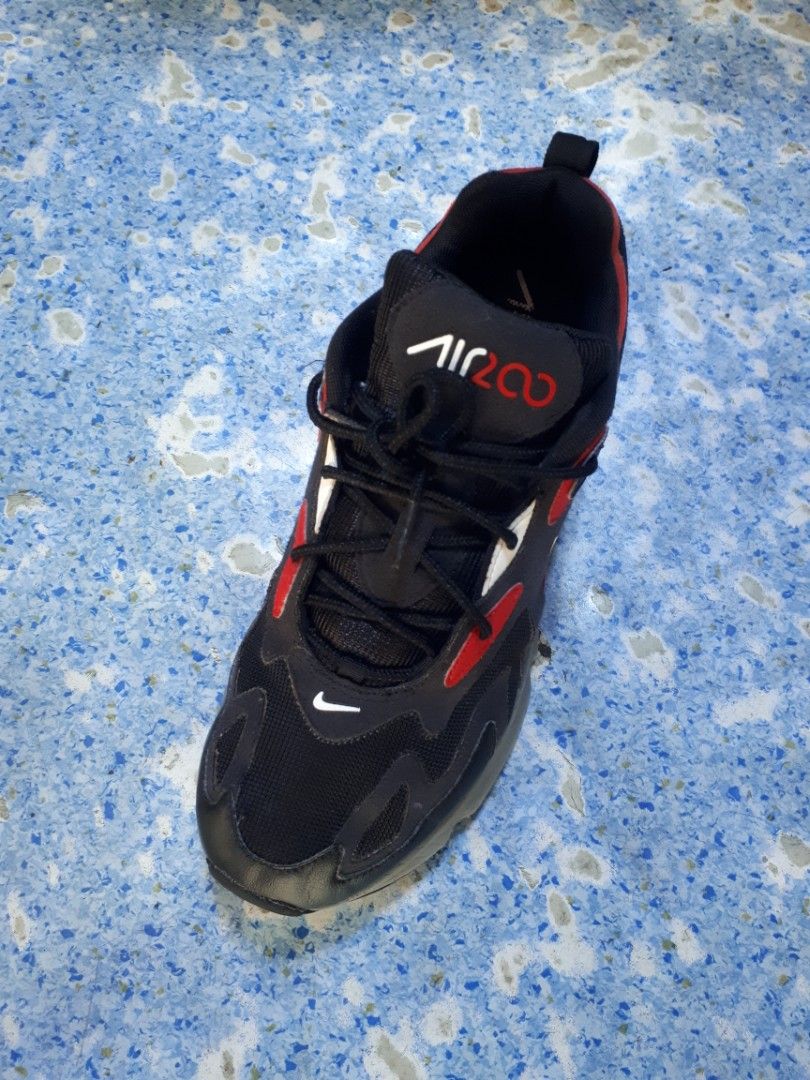 Nike Air Max 200 Black University Red Mens Shoes 27 cm Men s