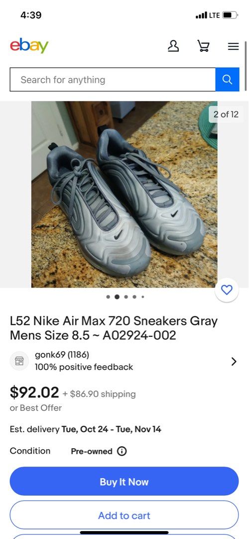 Air max 720 size 3 sales