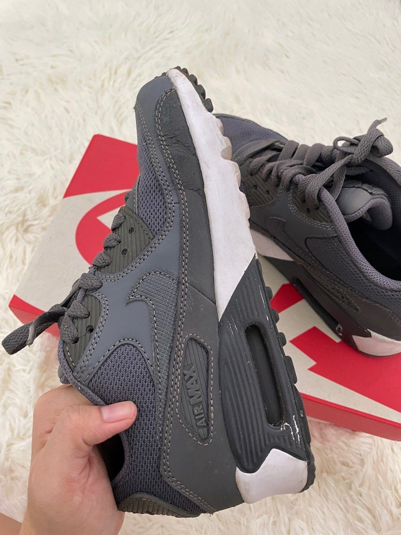 Air max 90 mesh (gs) online black/ black- wolf grey- dark grey