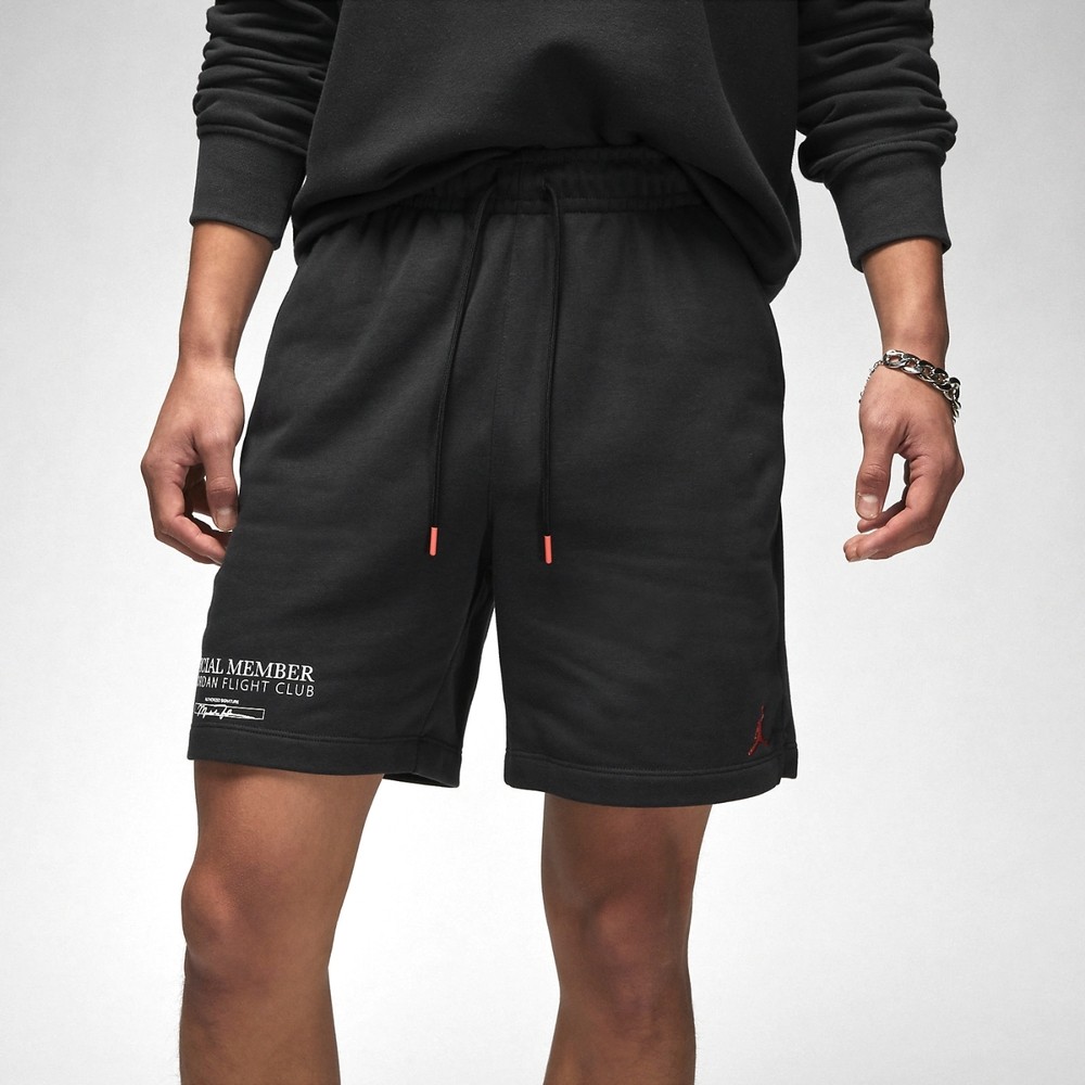 Nike Jordan Flight MVP Fleece Shorts 男款黑抽繩刺繡DX9717