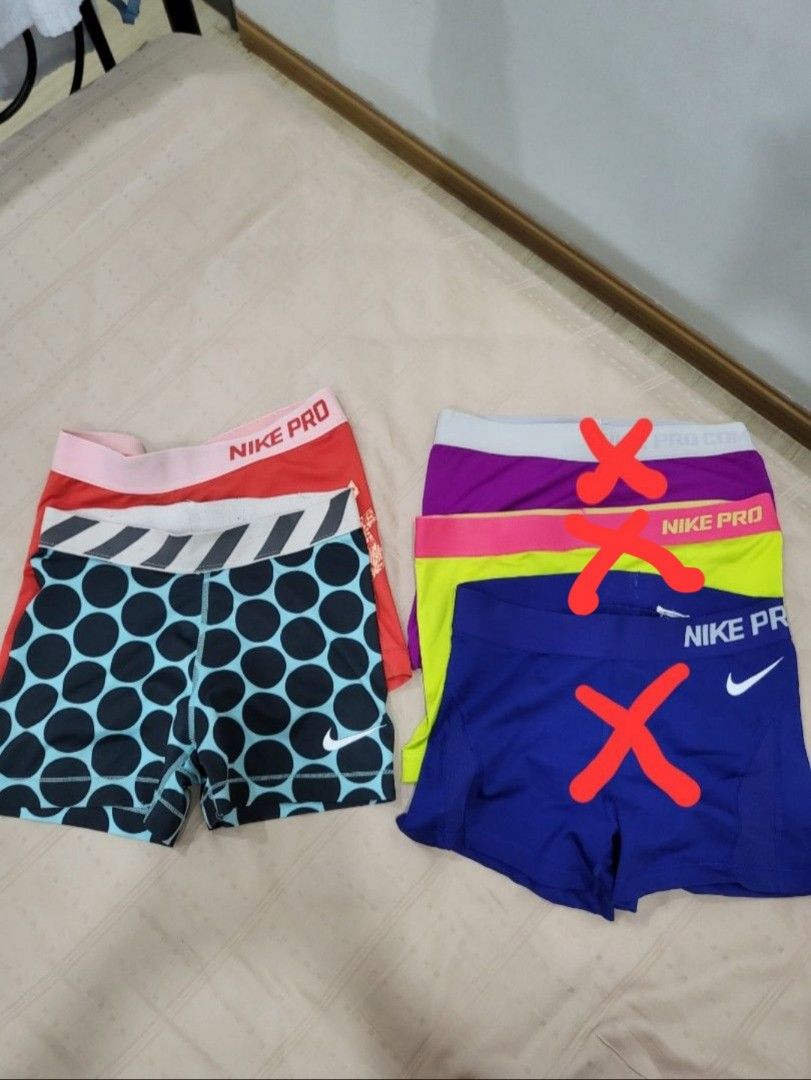 nike pros spandex colorful